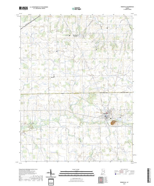 US Topo 7.5-minute map for Ridgeville IN – American Map Store