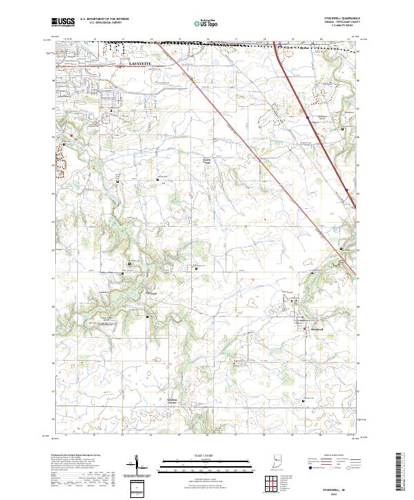 US Topo 7.5-minute map for Stockwell IN