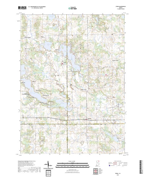 US Topo 7.5-minute map for Stroh IN