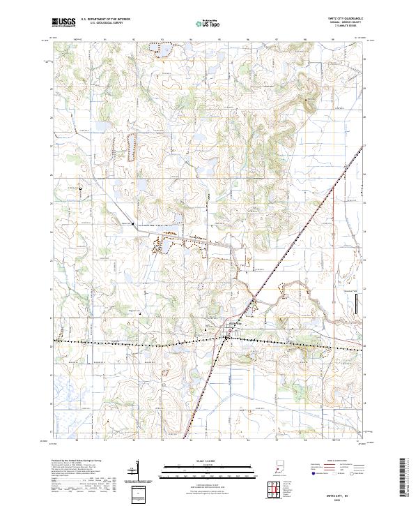 US Topo 7.5-minute map for Switz City IN