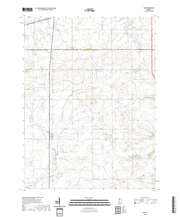 US Topo 7.5-minute map for Tab IN