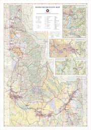 Idaho Recreation Map by Benchmark Maps