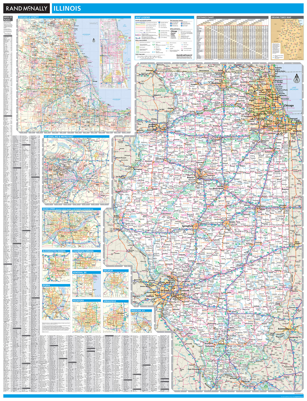 Illinois by Rand McNally