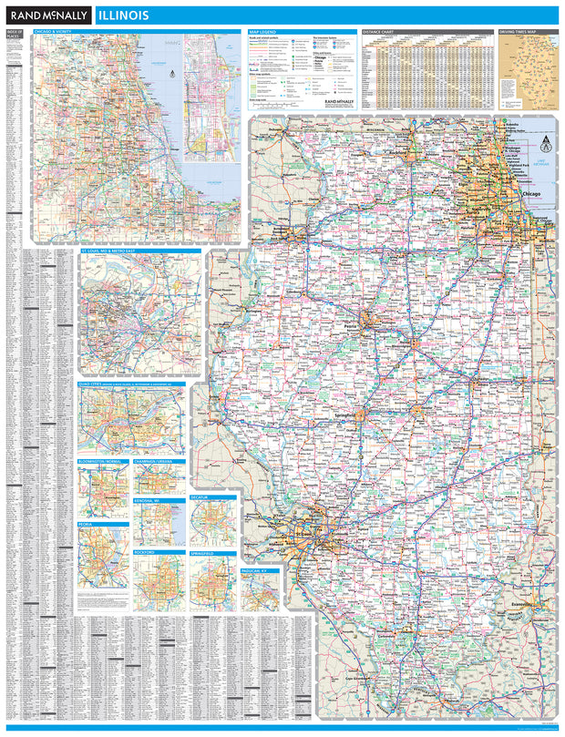 Illinois by Rand McNally