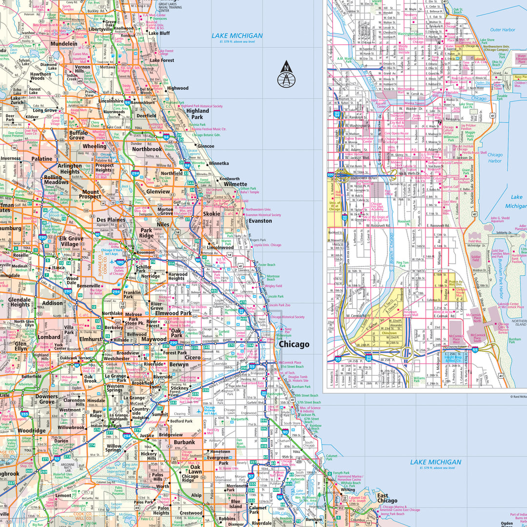 Illinois by Rand McNally