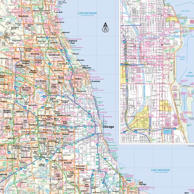 Illinois by Rand McNally