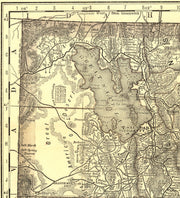 Indexed Map of Utah, 1876