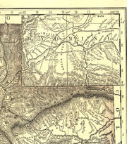 Indexed Map of Utah, 1876