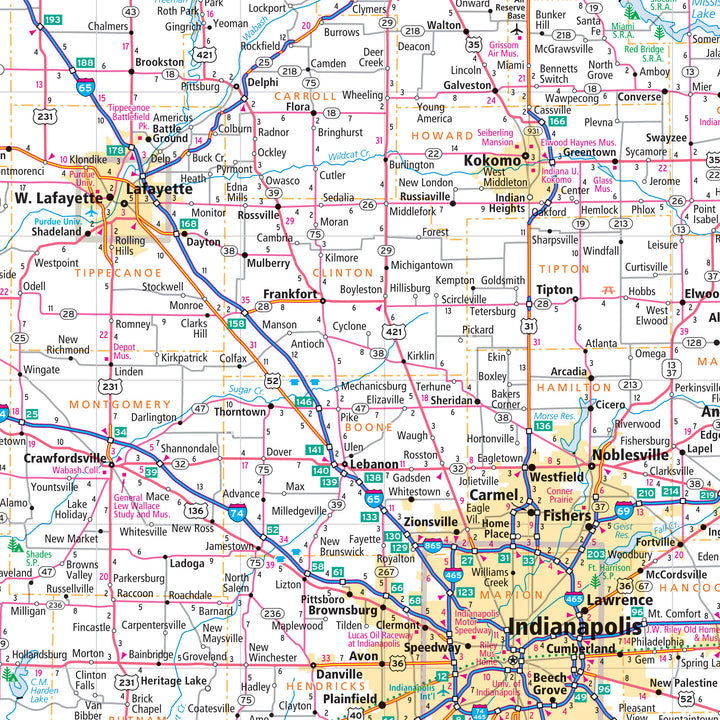 Indiana by Rand McNally