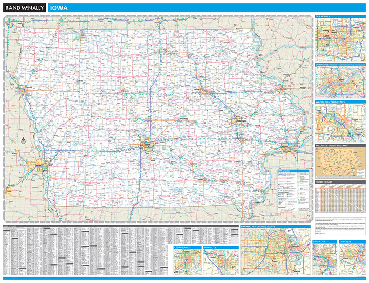 Iowa by Rand McNally