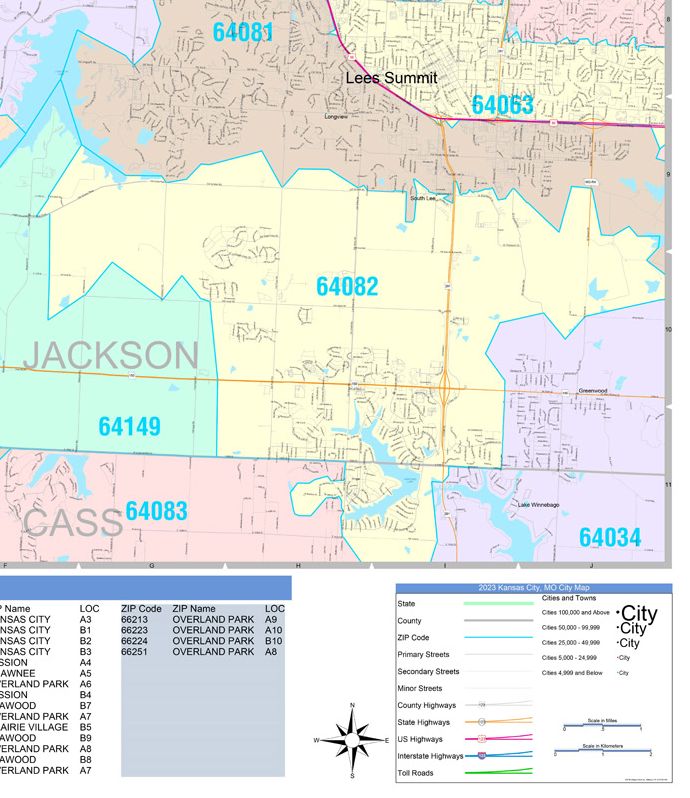 Kansas City Zip Code Map