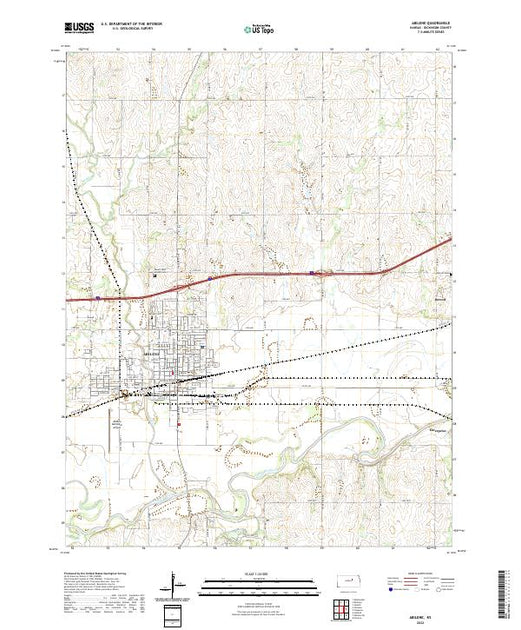 Topography Vector Kansas Kansas USGS Topographic Maps – American Map Store