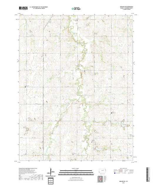 Topography Vector Kansas Kansas USGS Topographic Maps – American Map Store