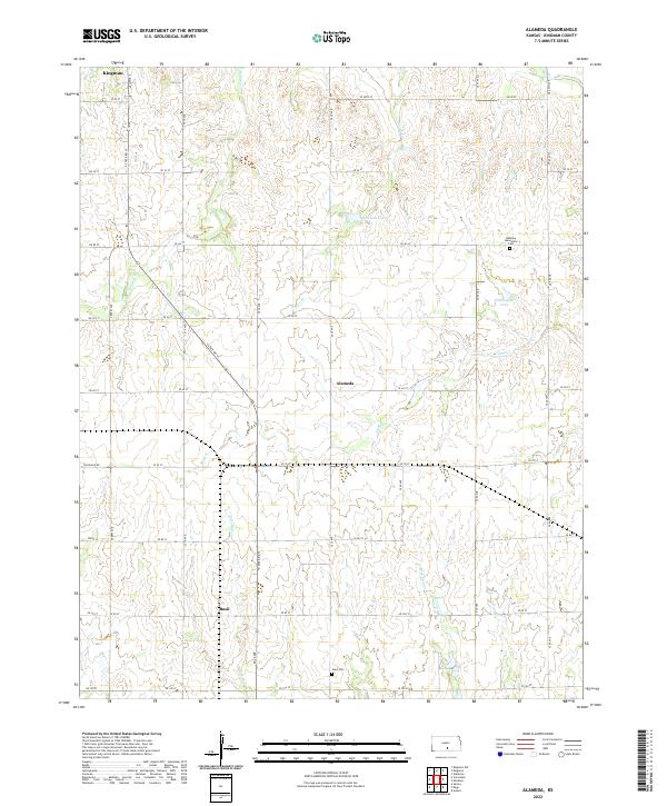 US Topo 7.5-minute map for Alameda KS