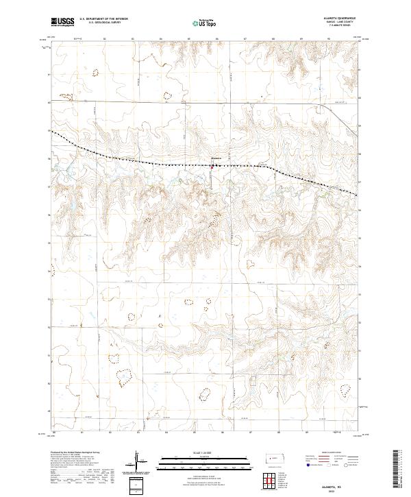 US Topo 7.5-minute map for Alamota KS