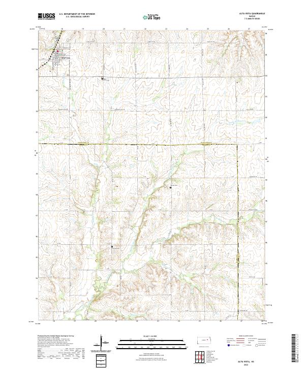 US Topo 7.5-minute map for Alta Vista KS