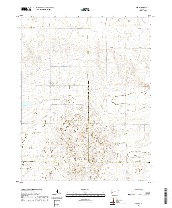 US Topo 7.5-minute map for Amy SW KS