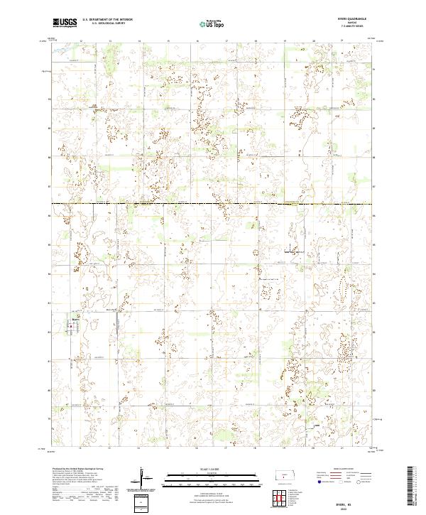 US Topo 7.5-minute map for Byers KS