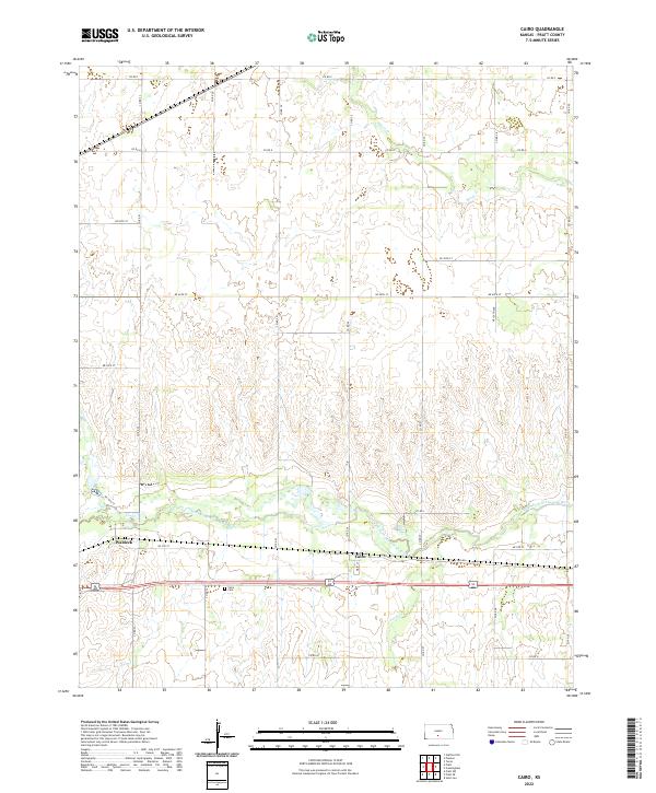 US Topo 7.5-minute map for Cairo KS