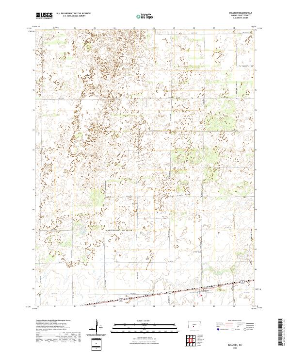 US Topo 7.5-minute map for Cullison KS