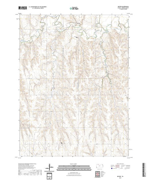 US Topo 7.5-minute map for Devizes KS – American Map Store