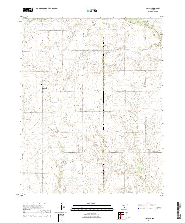 US Topo 7.5-minute map for Freeport KS