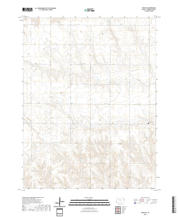 US Topo 7.5-minute map for Hoxie NE KS