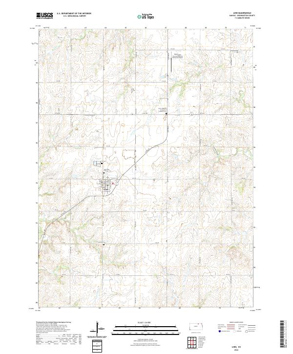 US Topo 7.5-minute map for Linn KS