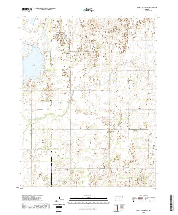 US Topo 7.5-minute map for Little Salt Marsh KS