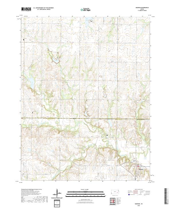 US Topo 7.5-minute map for Madison KS