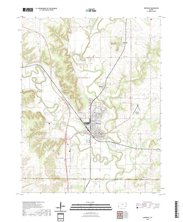 US Topo 7.5-minute map for Neodesha KS