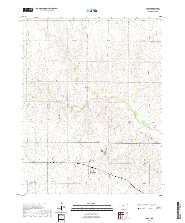 US Topo 7.5-minute map for Olmitz KS – American Map Store