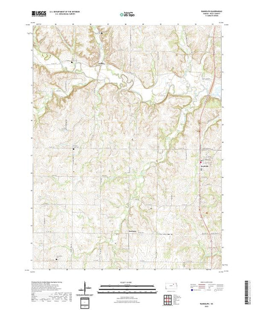 US Topo 7.5-minute map for Randolph KS – American Map Store