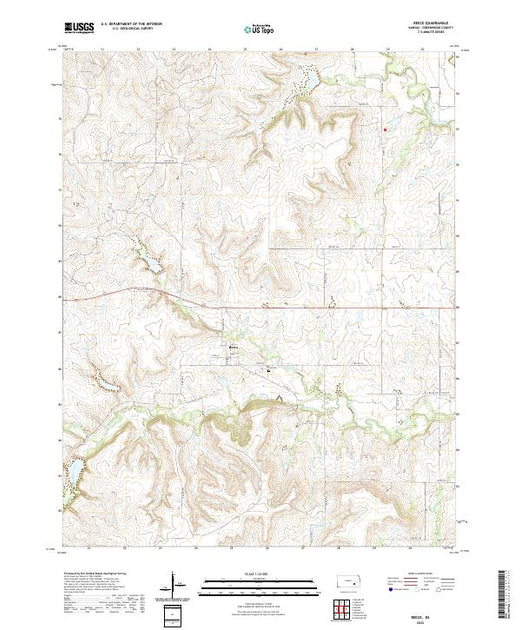 US Topo 7.5-minute map for Reece KS – American Map Store