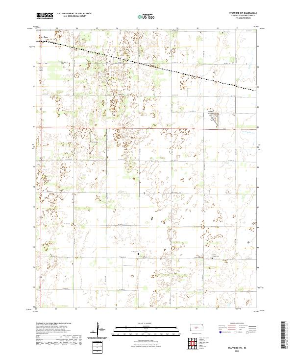US Topo 7.5-minute map for Stafford NW KS