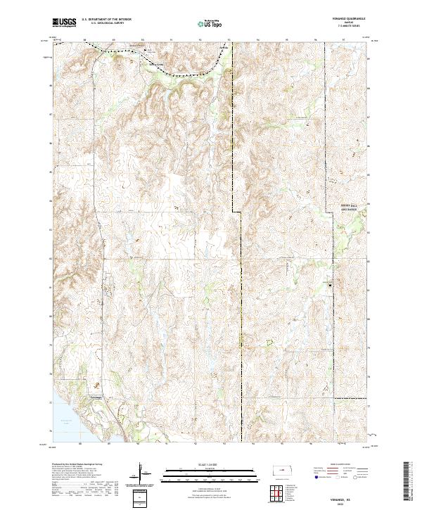 US Topo 7.5-minute map for Venango KS