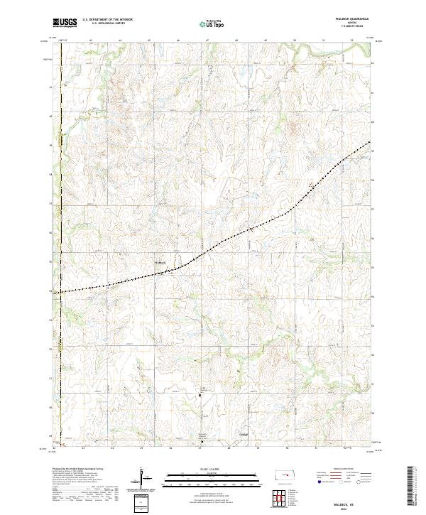 US Topo 7.5-minute map for Waldeck KS