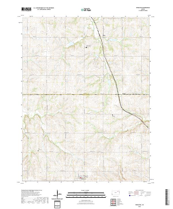 US Topo 7.5-minute map for Wheaton KS