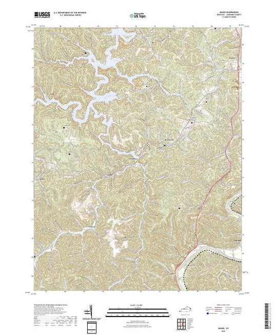 Kentucky USGS Topographic Maps – American Map Store