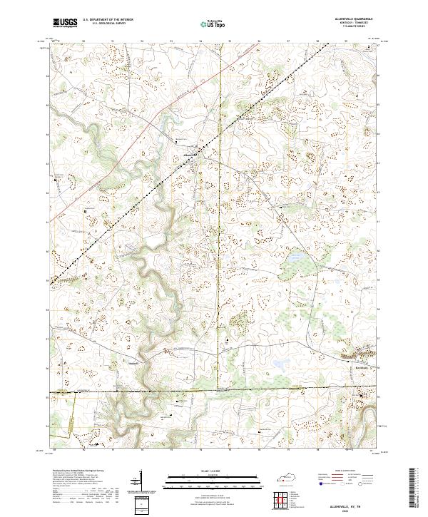 US Topo 7.5-minute map for Allensville KYTN