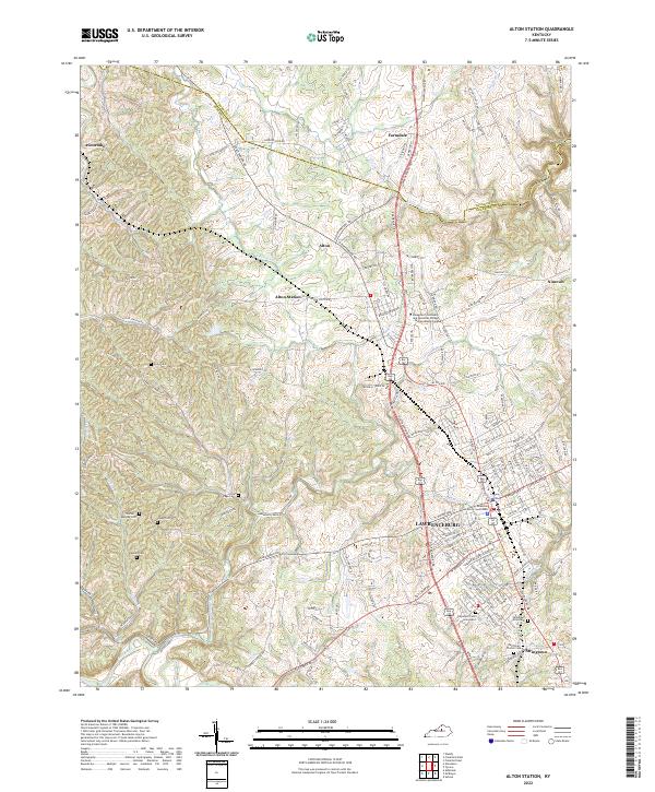 US Topo 7.5-minute map for Alton Station KY