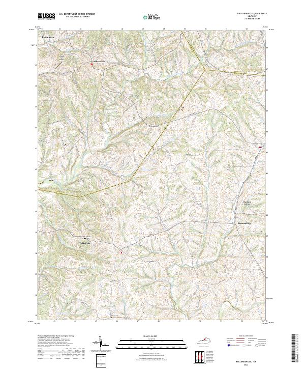 US Topo 7.5-minute map for Ballardsville KY