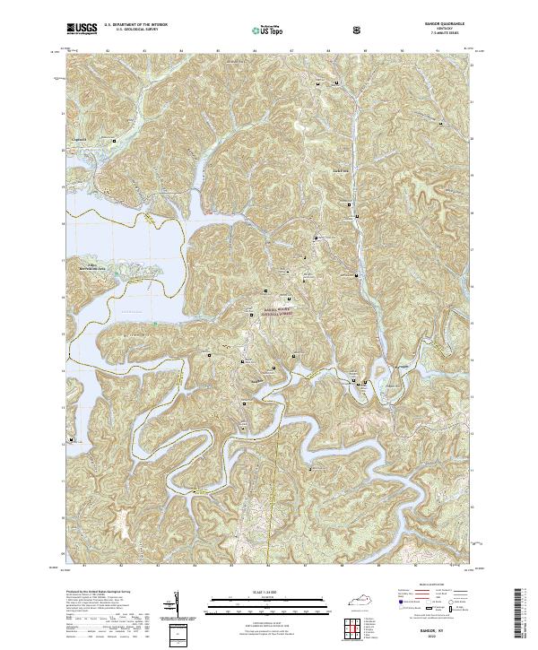 US Topo 7.5-minute map for Bangor KY