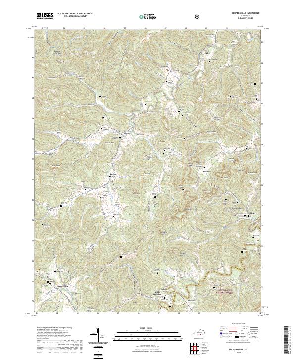 US Topo 7.5-minute map for Coopersville KY