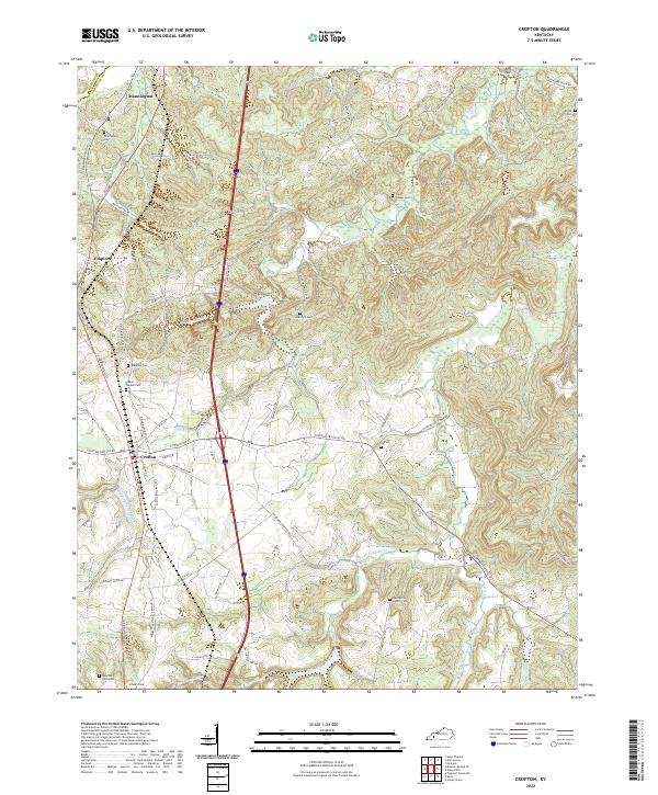 US Topo 7.5-minute map for Crofton KY