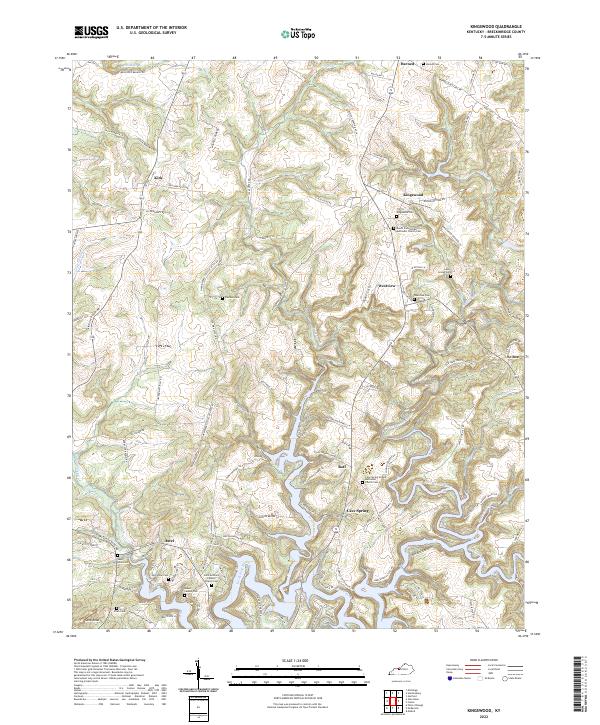 US Topo 7.5-minute map for Kingswood KY