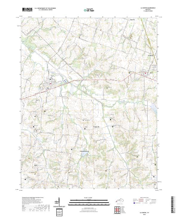 US Topo 7.5-minute map for La Center KY