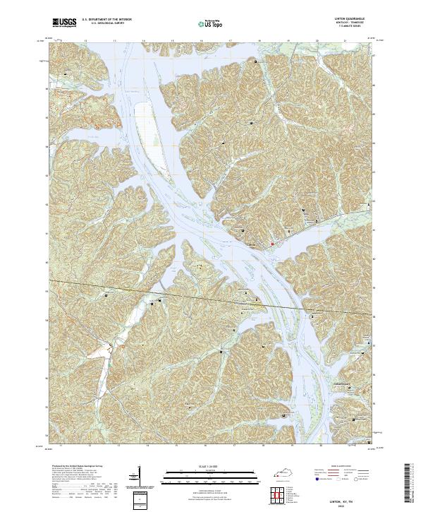 US Topo 7.5-minute map for Linton KYTN