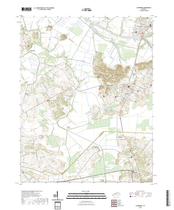 US Topo 7.5-minute map for Livermore KY