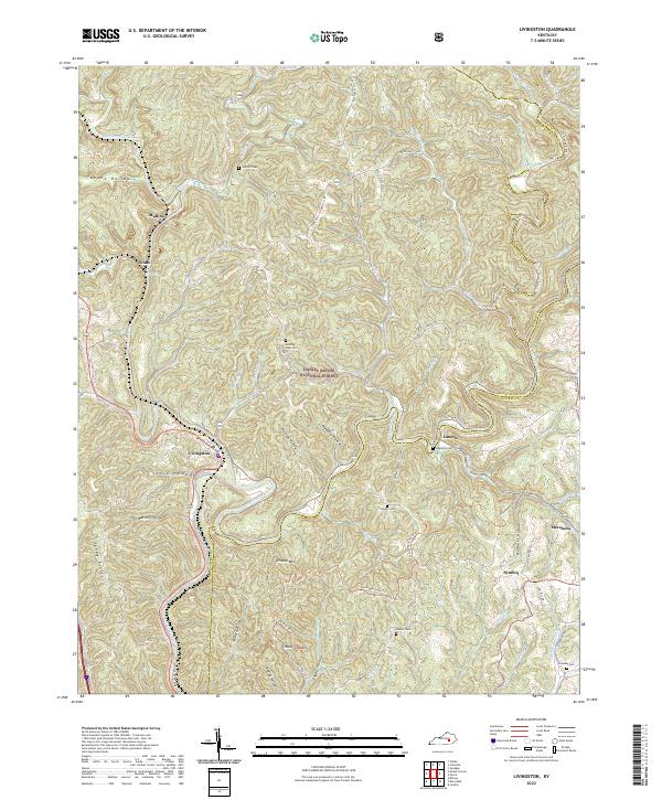US Topo 7.5-minute map for Livingston KY
